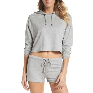 Joe's Jeans Women's Long Sleeves Lounge Around Cropped Hoodie NWT Small